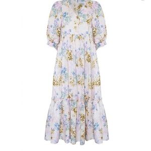 HUNTER BELL IRIS BLOOM PALMER DRESS sz large
